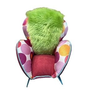 Groovy Girls 2003 Plush Doll Chair Multicolor Retro Armchair Vintage Green